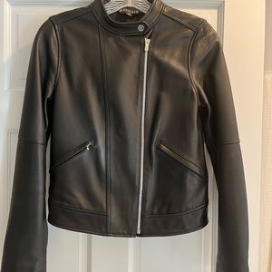 Black leather jacket, buttery soft leather, excellent condition